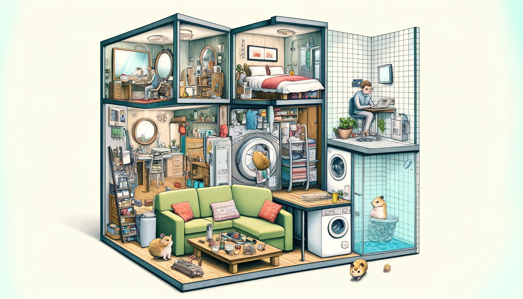 View of Top Organization Hacks for Small Living Spaces – Norveilex.com